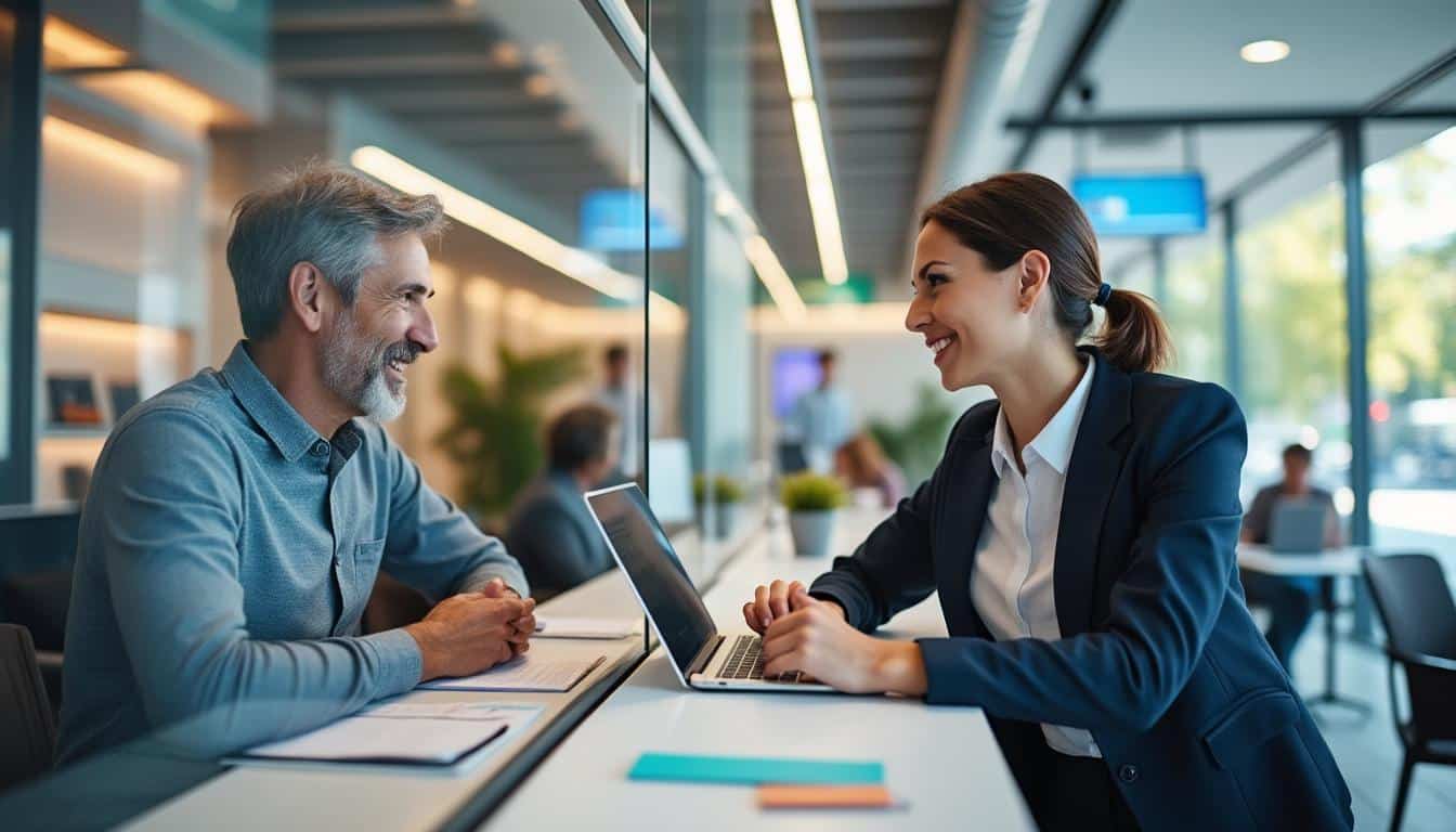 Illustration: Comprendre le rôle essentiel du guichet dans une agence bancaire