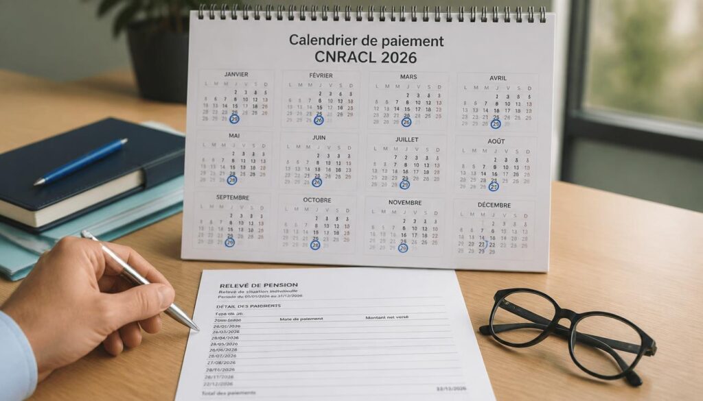 Calendrier de paiement de la CNRACL en 2026